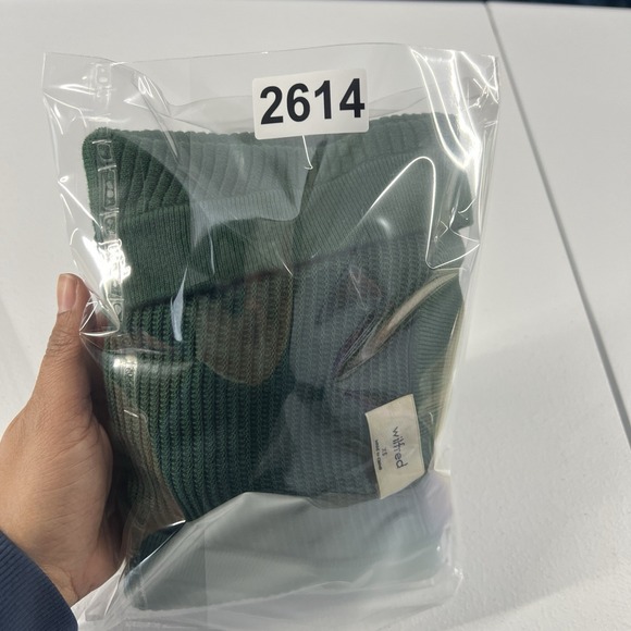 Aritzia Wilfred Womens Light Cropped Cardigan Size XS Green Linen Blend V-Neck - Picture 13 of 13